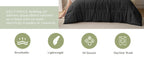 JOLLYVOGUE Queen Bedding Set, 7 Pieces, Black
