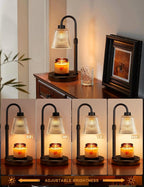 Innqoo Adjustable Candle Warmer Lamp, Black