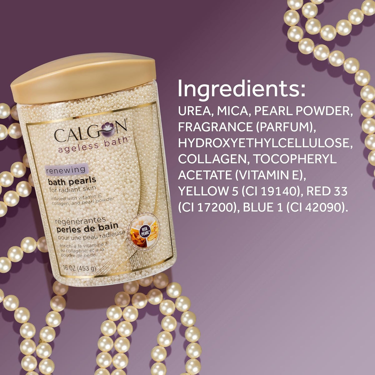 Calgon Renewing Bath Pearls, 16 oz