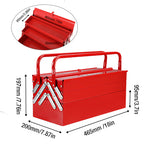 WORKPRO W082075AE 18-Inch Five-Tray Cantilever Tool Box – Red – product detail