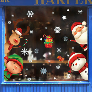 XIMISHOP Christmas Window Clings, 82-Piece Set