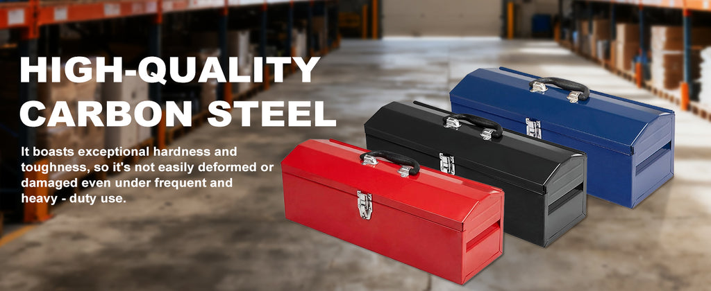 HPDAVV QBGJXTB101R 19-Inch Metal Tool Box – 1P-19in-Red, Red – 1P-19in-Red / Red – product detail
