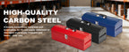 HPDAVV QBGJXTB101R 19-Inch Metal Tool Box – 1P-19in-Red, Red – 1P-19in-Red / Red – product detail