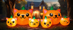 COMIN 69264 5-Foot Halloween Pumpkin & Cat Inflatable – Green, Orange – product detail