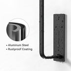 niffgaff Under-Cabinet Paper Towel Holder, Black