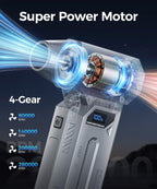 MiaEpic Z3 Rechargeable Electric Air Duster, Grey