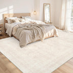 Luxturiy Vintage-Style Area Rug, Beige, 8 x 10 ft