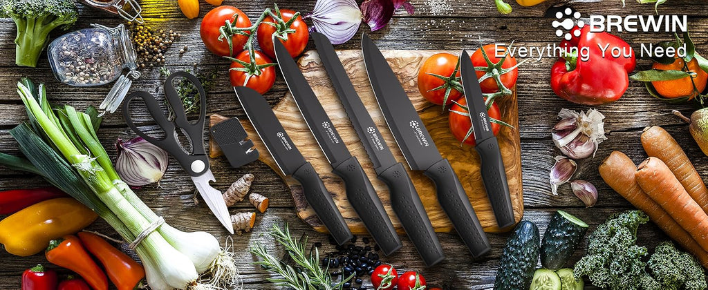 Brewin Knife and Block Set, 8 Pieces