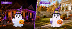 GOOSH 69656 6.2-Foot Halloween Ghost & Pumpkin Inflatable – white – product detail