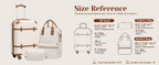 Coolife YD102 Hardside Luggage Set – 3 Piece Set (BP/TB/20), White – White / 3 Piece Set (BP/TB/20) – product detail