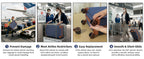 Cobens HLG-5PCS-PorscheBlue Luggage Set – 5 Piece Sets (20/24/28/DB/TB), Blue – Blue / 5 Piece Sets (20/24/28/DB/TB) – product detail