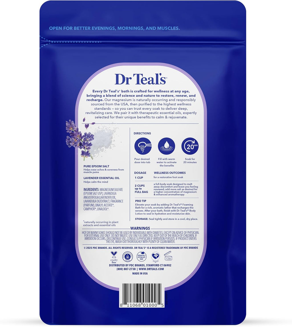 Dr Teal's Lavender Epsom Salt, 48 oz