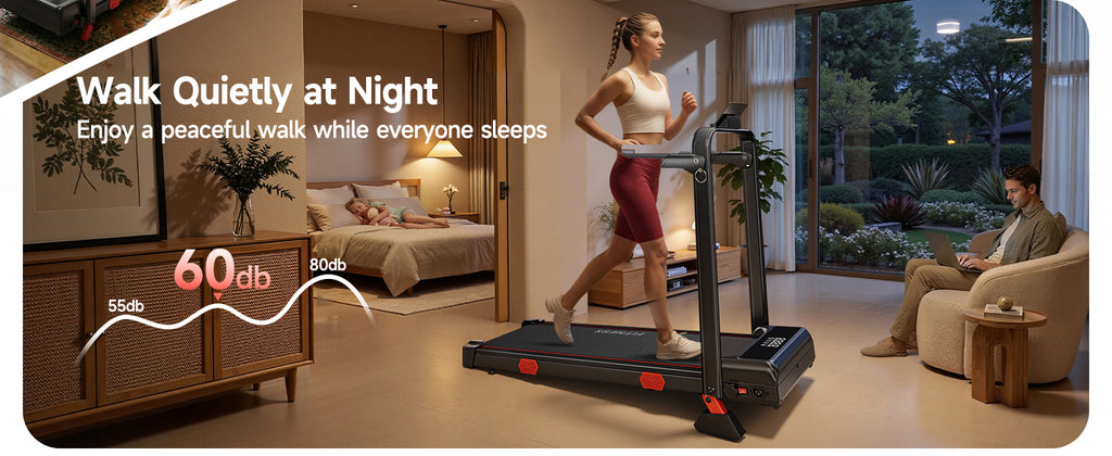 RHYTHM FUN CP03 Walking Treadmill – Matte Black – product detail