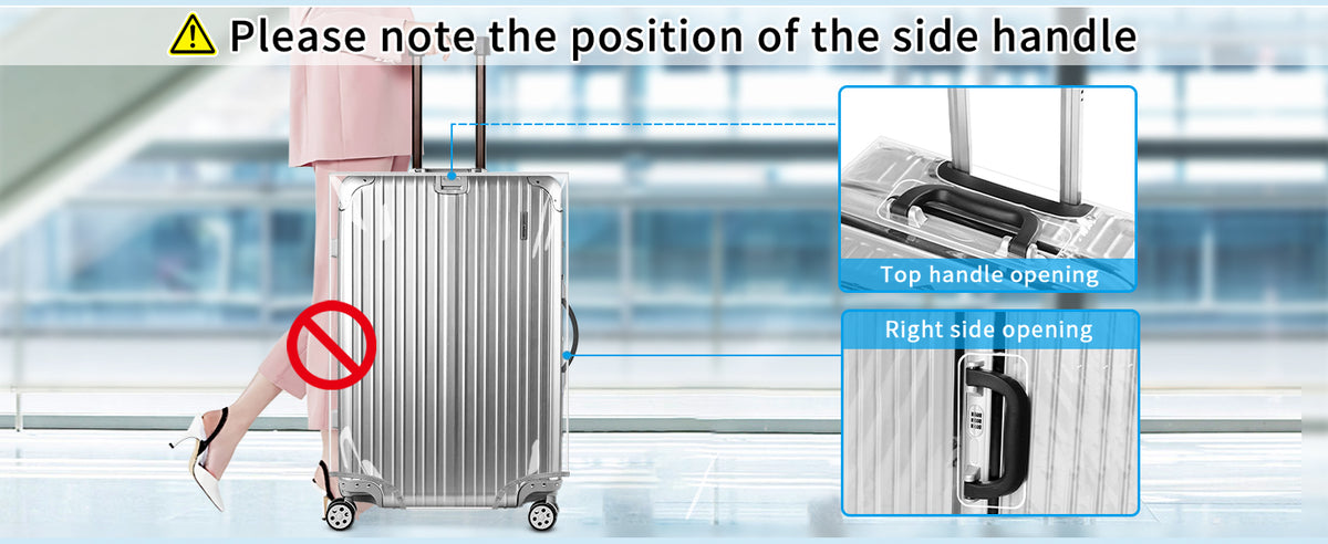 Yotako TJO543-30 Luggage Cover – 30inch, 90%clear 10%grey – 90%clear 10%grey / 30inch – product detail