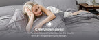 Bedsure Queen Pintuck Bedding Set, 7 Pieces, Grey