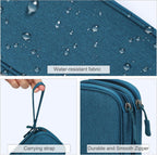 FYY Two-Layer Tech Organizer Pouch, Dark Green