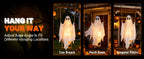 FairyGlim Lighted Halloween Swinging Ghost Decoration – White – product detail