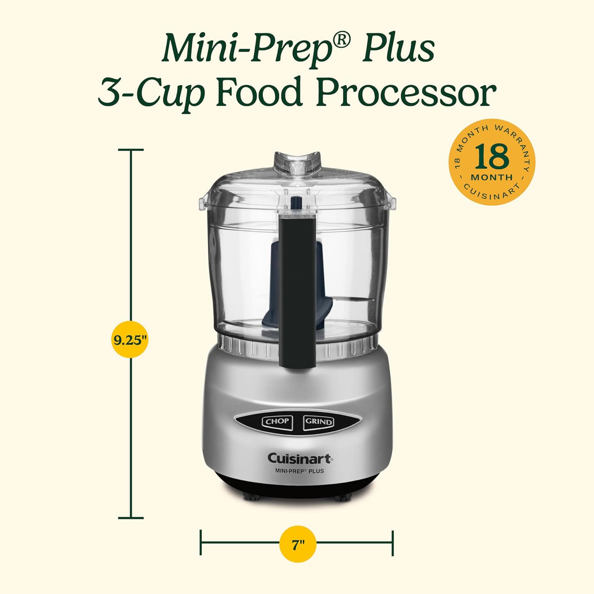 Cuisinart Mini-Prep Plus DLC-2ABC Food Processor, 3 Cup