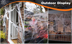 ZPISF Stretchable Halloween Cobwebs with 30 Spiders, Large