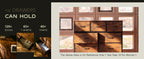 WLIVE 9-Drawer Fabric Dresser in Rustic Brown