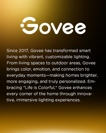 Govee 52-Inch Smart Ceiling Fan with RGBIC Lighting, Black