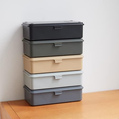 Trusco T-190MBK Steel Trunk Tool Box – matte black – matte black / Large – product detail