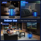 GOOTOP Plug-In Electric Bug Zapper, Black