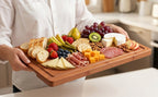 zeawec Carbonized Bamboo Cutting Boards, 3-Piece Set