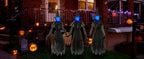 Jibeufi Hlw-witch-3pcs 3-Pack 4.9-Foot Lighted Halloween Witch Stakes – black – product detail