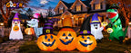 GOOSH 69106 6-Foot Halloween Pumpkin Inflatable – Orange, Black – product detail