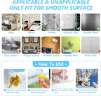 LUDILO White Snowflake Window Clings, 135 Pieces