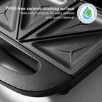OVENTE GPS401B Electric Sandwich Maker, Black