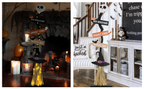 DAZONGE Lighted Wooden Halloween Witch Broom Decoration – black – product detail