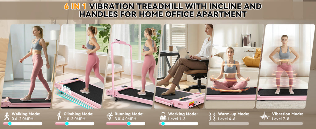 ANCHEER Under-Desk Walking Treadmill – Pink Rose Gold – product detail