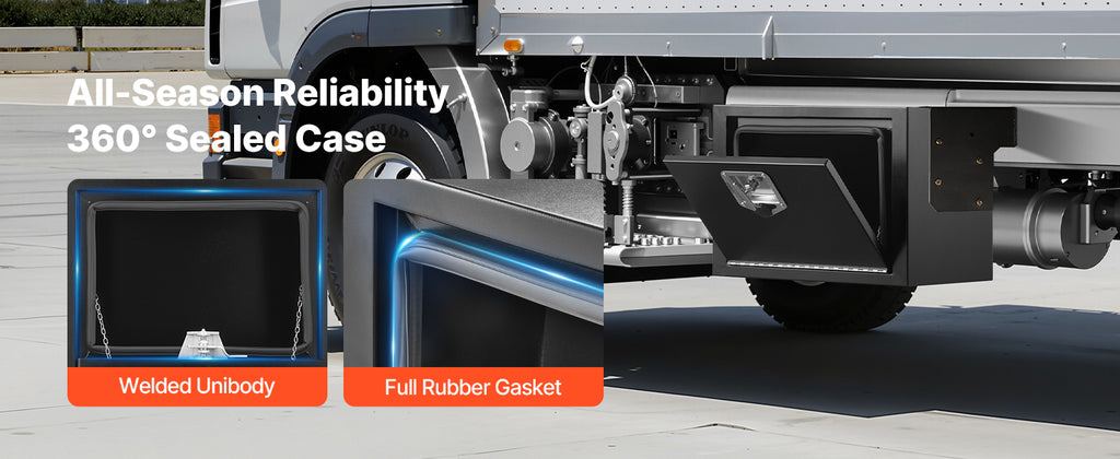 VEVOR JL-TB17S-2 24-Inch Underbody Steel Truck Tool Box – 24*12*14, Black – 24*12*14 / Black – product detail