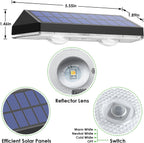 LIANGLOME Solar Fence Lights with Three White Modes, 8-Pack