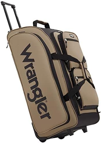 Wrangler Wesley 30-Inch Rolling Duffel Bag – Tannin – product detail