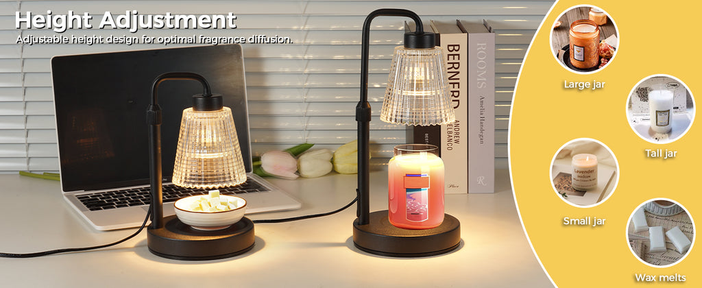 GODONLIF Adjustable Candle Warmer Lamp, Black