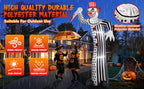 zukakii QM-WS-018 12-Foot Halloween Clown Inflatable – white – product detail