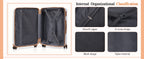 Eeeza 7P-3PCS-Black Hardside Luggage Set – 3PCS, Black – Black / 3PCS – product detail