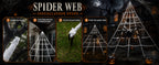 Land Guard WSJ-SJWZZ 236-Inch Halloween Web & 70-Inch Spider Set – 236 inches, White, Black – 236 inches / White, Black – product detail