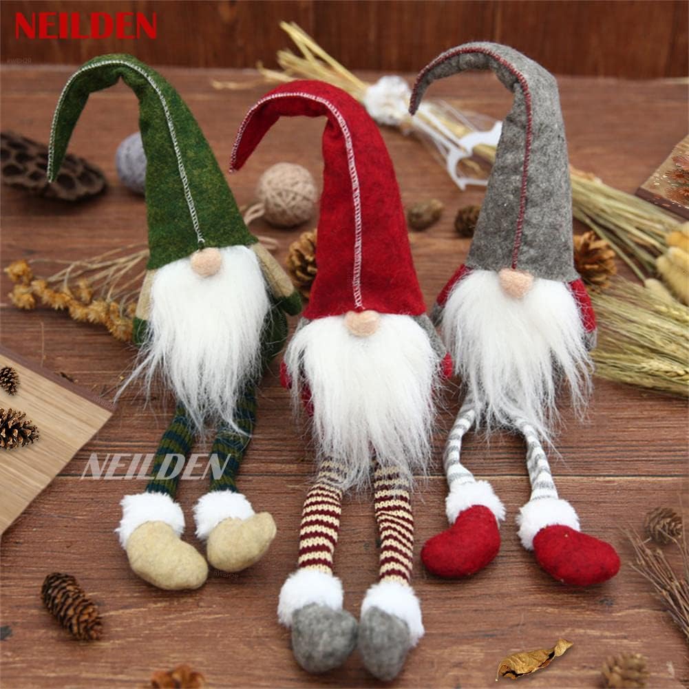 BWFY Long-Leg Christmas Decorative Dolls, Set of 3