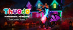 Thuodo FD241 8-Foot Halloween Three-Headed Dragon Inflatable – Black – product detail