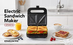 OVENTE GPS401B Electric Sandwich Maker, Black