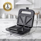 OVENTE GPS401B Electric Sandwich Maker, Black