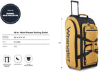 Wrangler Wesley 30-Inch Rolling Duffel Bag – Ambergold – product detail