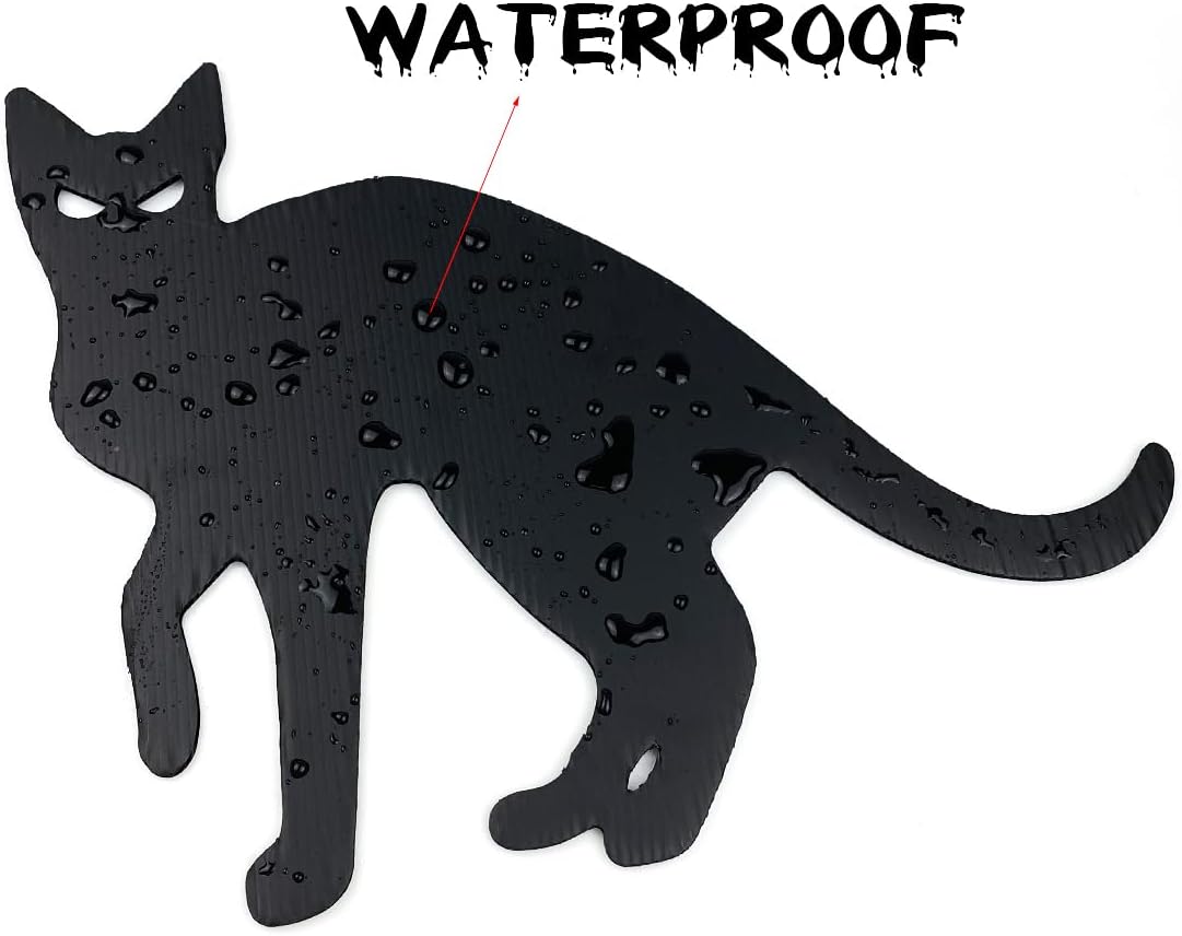 Anditoy W-CP6 6-Piece Black Cat Halloween Yard Sign Set – 13.4 inches x 15.7 inches, black – black / 13.4 inches x 15.7 inches – product detail