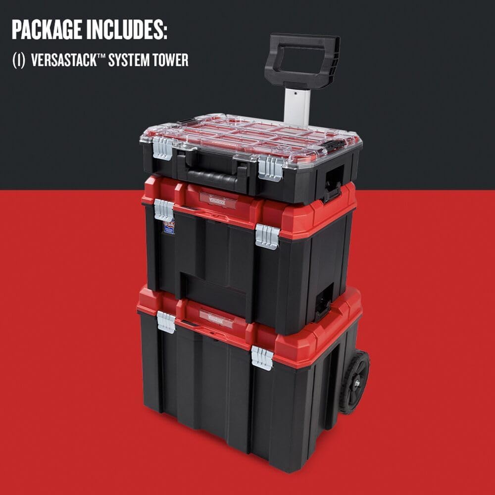 CRAFTSMAN CMST60402 VERSASTACK Rolling Tool Storage Tower – Black, Red – product detail