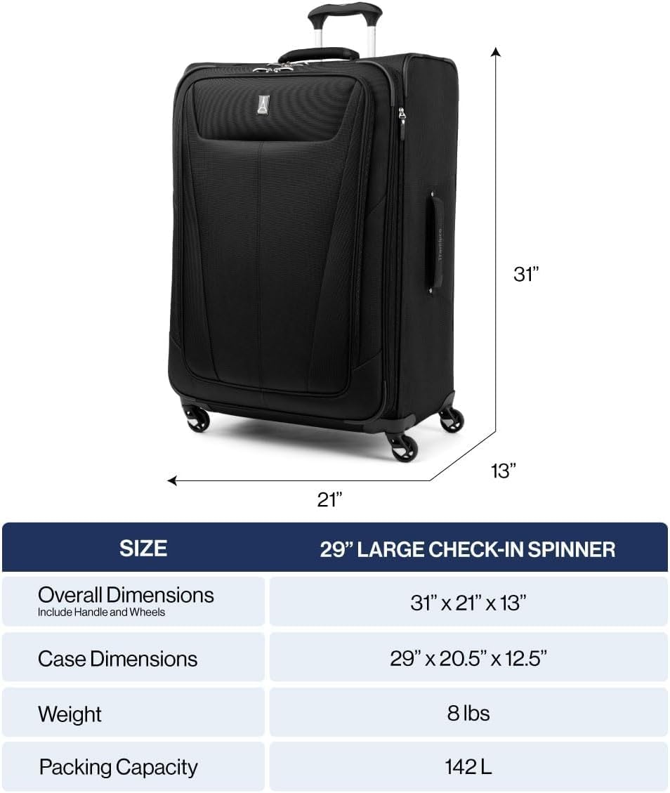 Travelpro Softside Suitcase – Checked-Large 29-Inch, Green Forest – Green Forest / Checked-Large 29-Inch – product detail