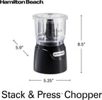 Hamilton Beach Stack-and-Press Food Chopper, 3 Cup